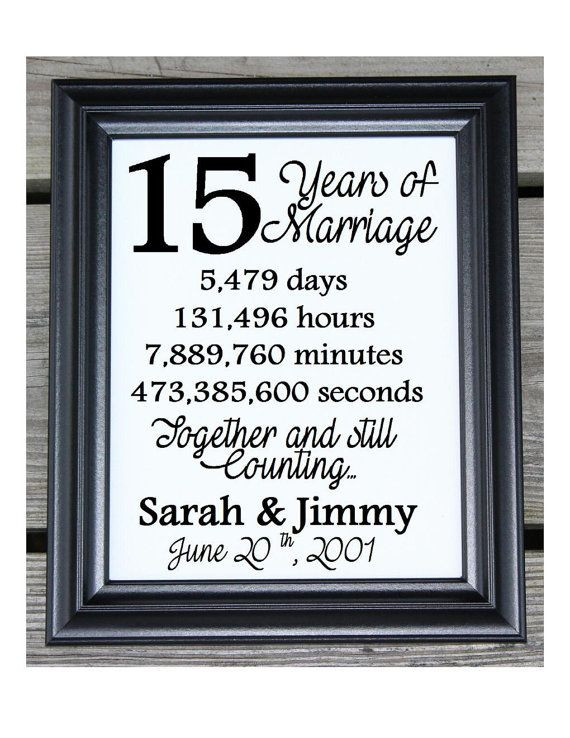 15 Year Anniversary Gift Ideas For Husband
 15th Wedding Anniversary Cotton Print