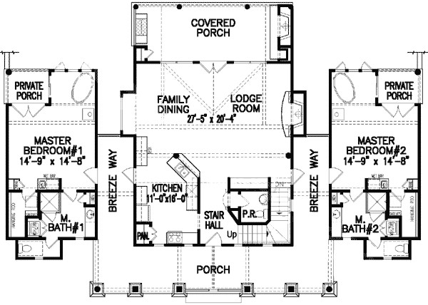 2 Master Bedroom House Plans
 Dual Master Bedrooms GE