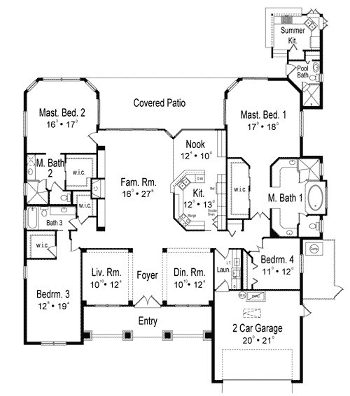 2 Master Bedroom House Plans
 Two Master Bedrooms HD
