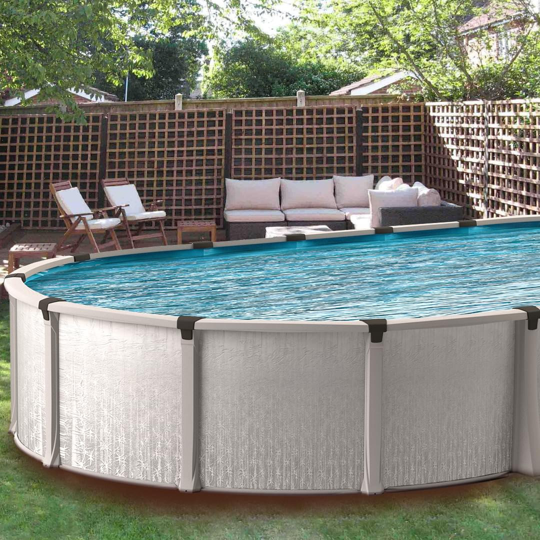 20 Ft Above Ground Pool
 Eternia 13 x 20 ft Oval Buttress Free Ground Pool