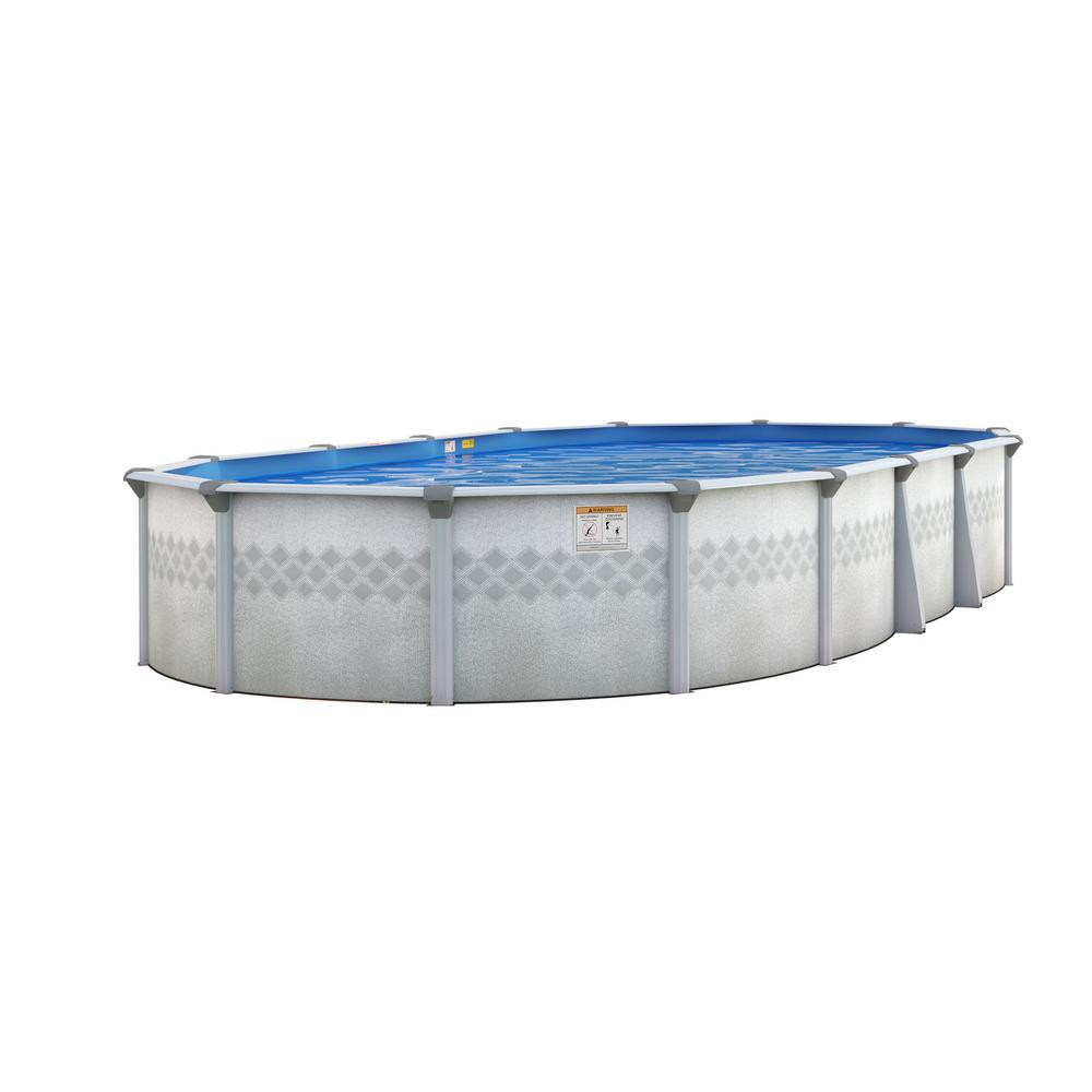 20 Ft Above Ground Pool
 St Lucia 12 ft x 20 ft Oval x 52 in Deep Ground
