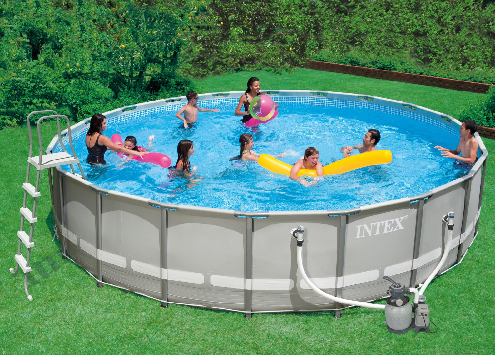 20 Ft Above Ground Pool
 Intex 20 ft Ultra Frame Pool Set Sears