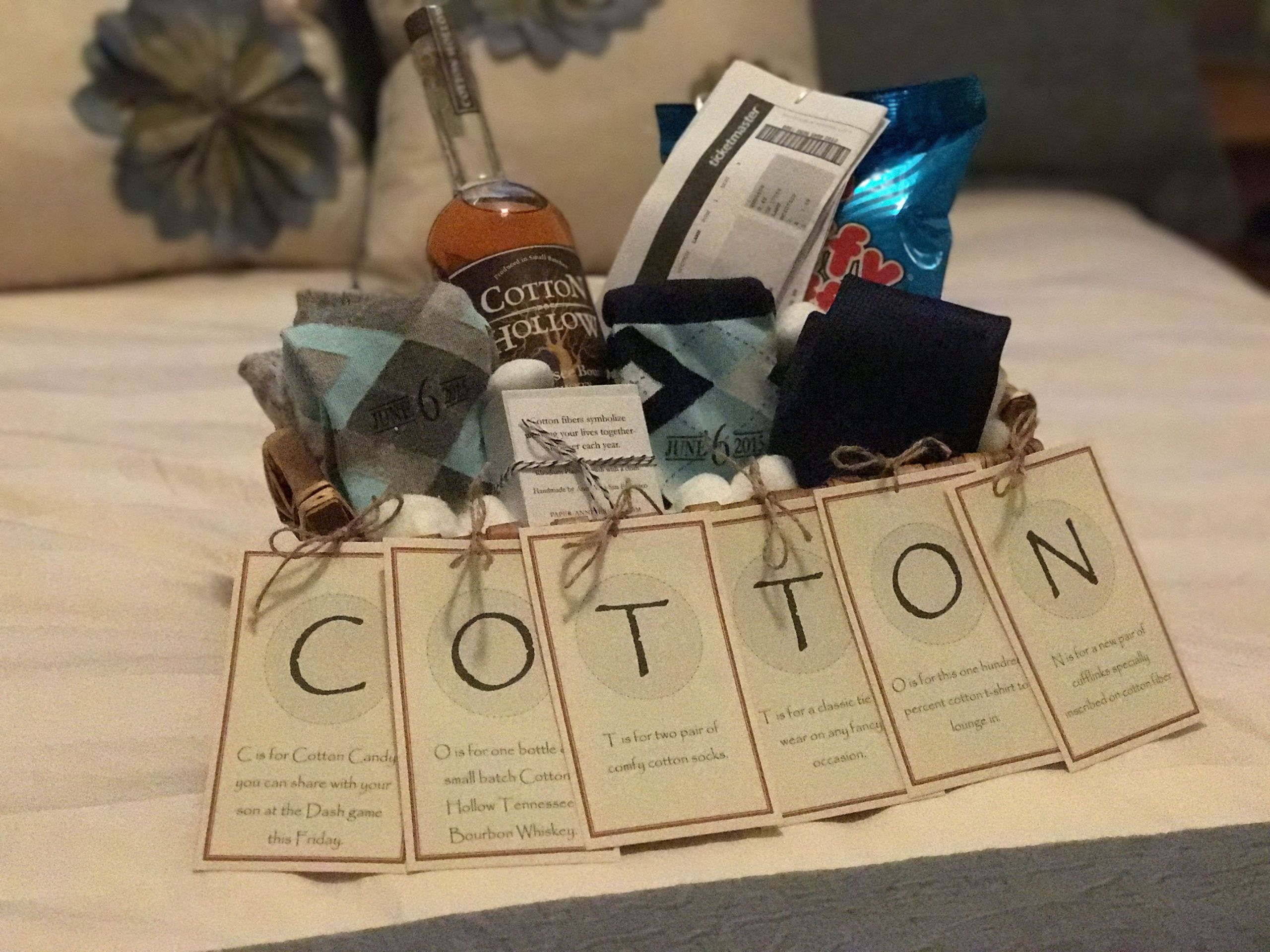 2Nd Anniversary Gift Ideas For Husband
 The "Cotton" Anniversary Gift for Him