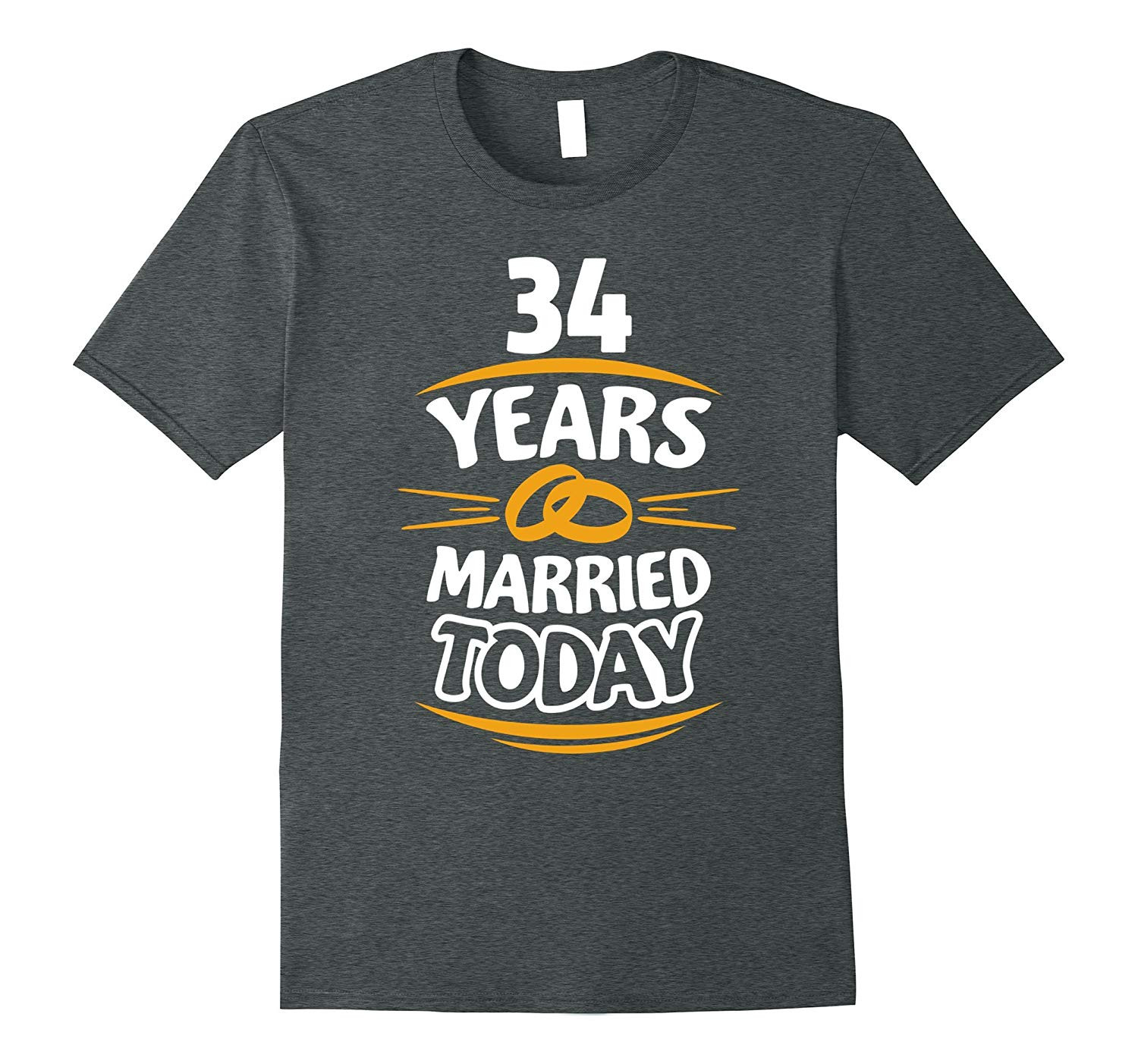 34Th Wedding Anniversary Gift Ideas
 Gift for 34th Wedding Anniversary of Parents T Shirt PL