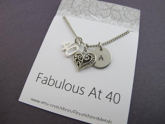 40Th Birthday Gift Ideas For Daughter
 Personalized 40th Birthday Gift 40th by FlourishingMetals