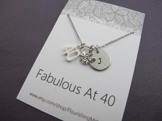 40Th Birthday Gift Ideas For Daughter
 Personalized 40th Birthday Gift 40th by FlourishingMetals