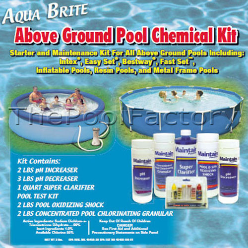 Above Ground Pool Maintenance
 OPENING KIT for all Ground Pools STARTER