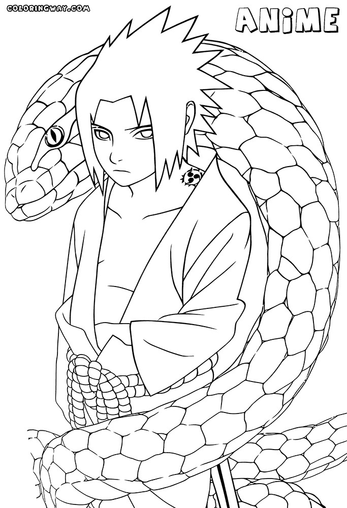 Anime Boys Coloring Pages
 Anime boy coloring pages