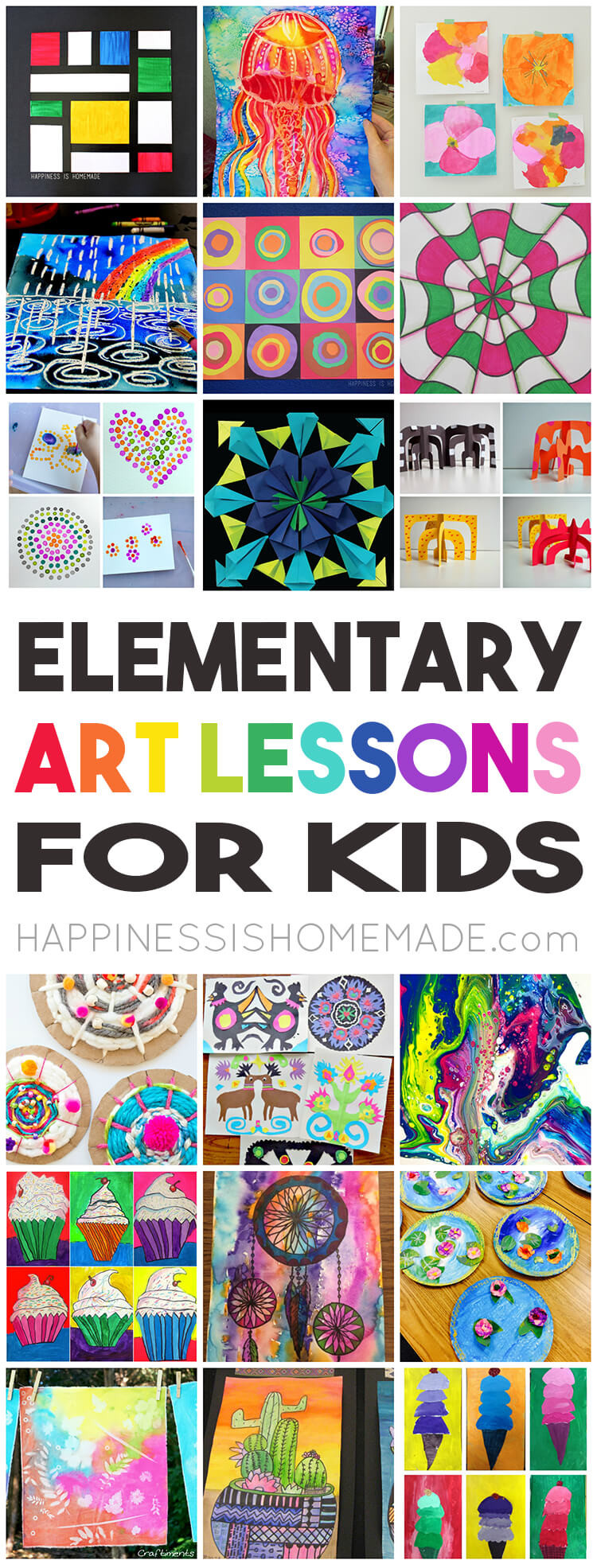 Art Class Ideas For Kids
 36 Elementary Art Lessons for Kids Happiness is Homemade
