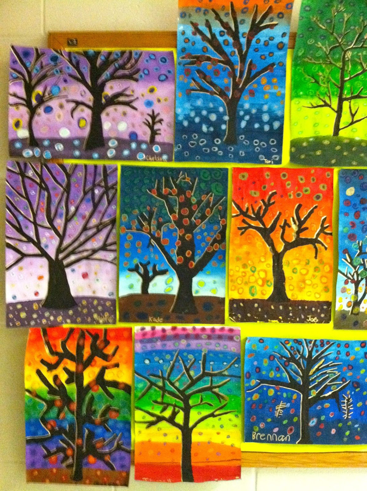 Art Class Ideas For Kids
 Getting My Art Wings Back Grade 6 Patterned Tree Designs