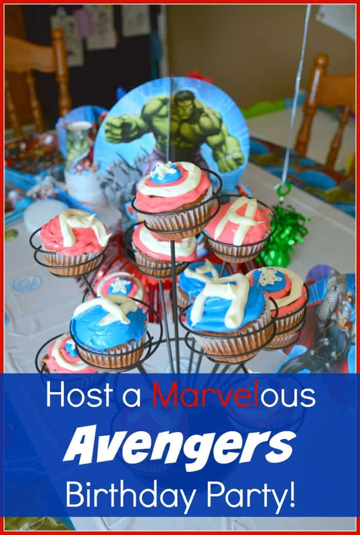 Avengers Birthday Party Decorations
 An Avengers Birthday Party Thrifty Nifty Mommy