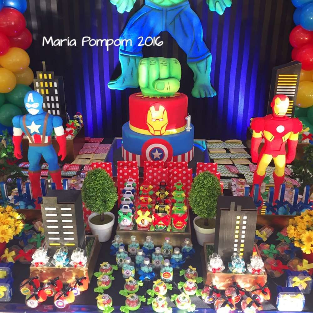 Avengers Birthday Party Decorations
 Superheroes Birthday Party Ideas in 2019