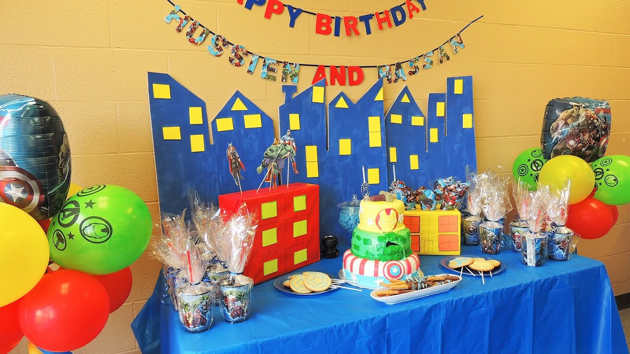 Avengers Birthday Party Decorations
 The Avengers Birthday theme party ideas