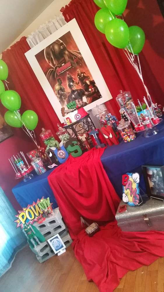 Avengers Birthday Party Decorations
 Marvel Avengers Birthday Party Ideas in 2019