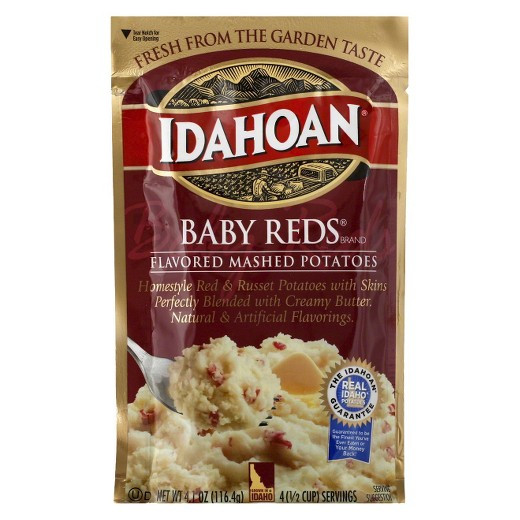 Baby Reds Mashed Potatoes
 Idahoan Baby Reds Mashed Potatoes 4 oz Tar