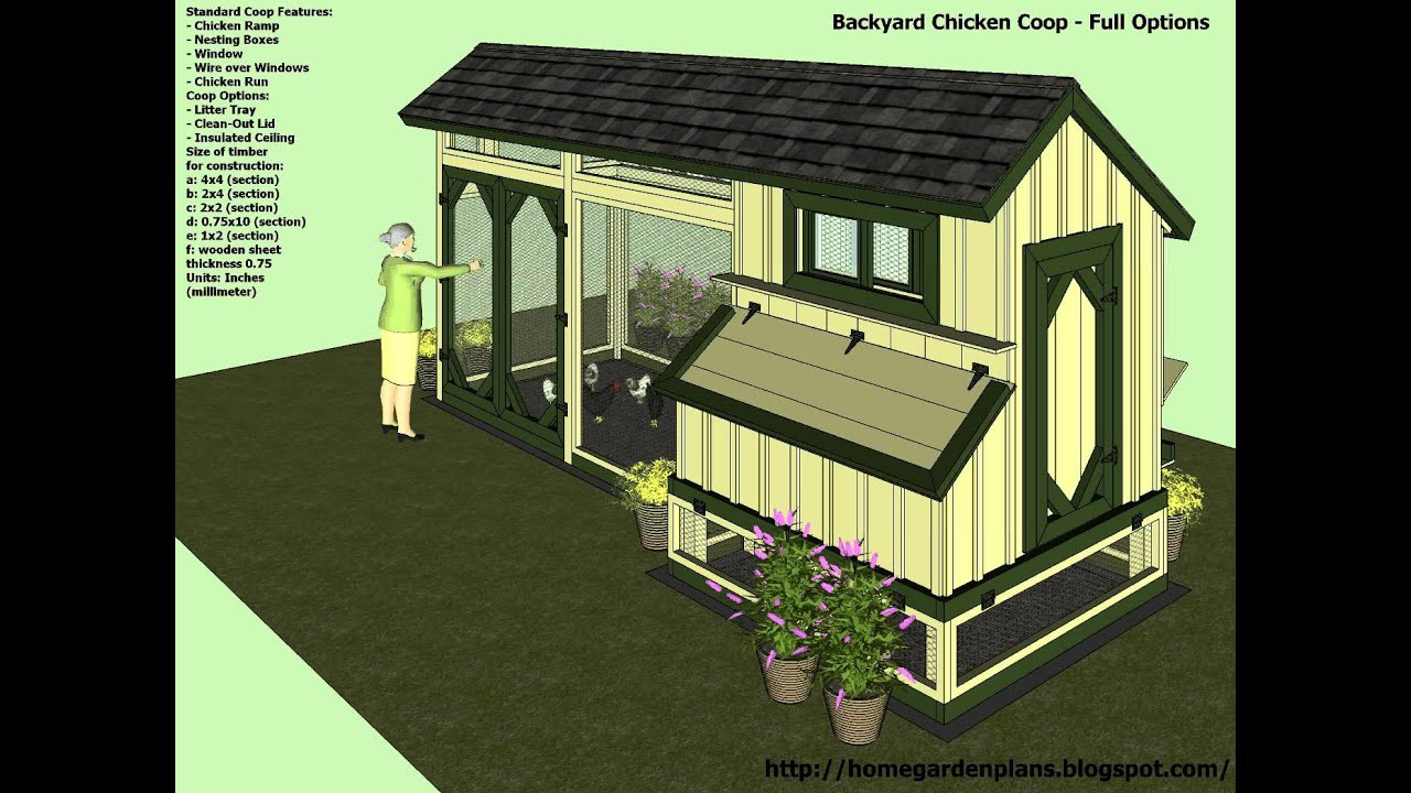 Backyard Chicken Coop Plans Free
 M200 Backyard Chicken Coop Plans How To Build a