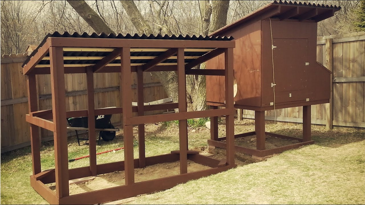 Backyard Chicken Coop Plans Free
 Easy to Clean Backyard Suburban Chicken Coop Free plans