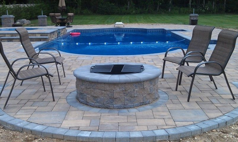 Backyard Fire Pit Kit
 This fire pit is Cambridge Pavers Wood Burning Round Fire