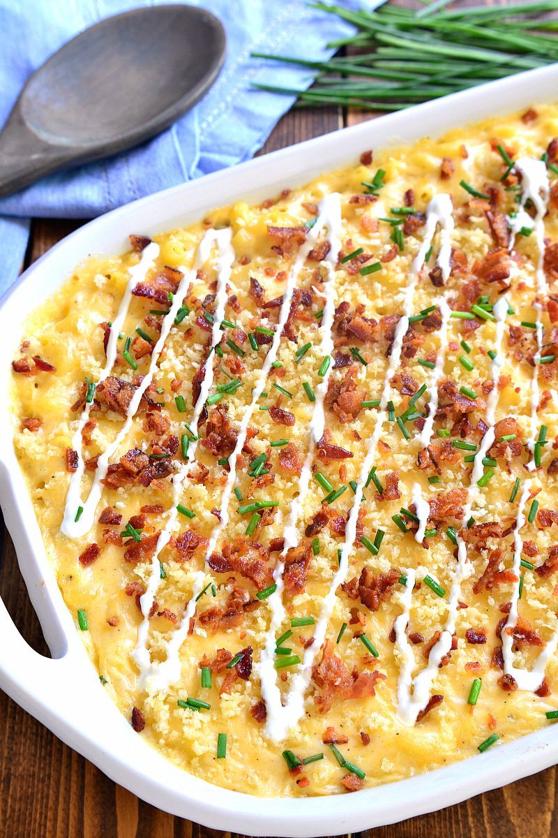 Baked Macaroni And Cheese Recipes With Sour Cream
 Deliciously creamy Baked Mac & Cheese loaded with sour