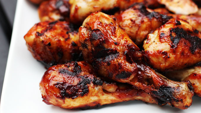 Barbecue Chicken Legs
 Grilled Barbecued Chicken Legs