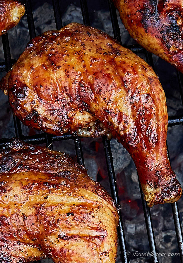 Barbecue Chicken Legs
 Kickin Grilled Chicken Legs i FOOD Blogger
