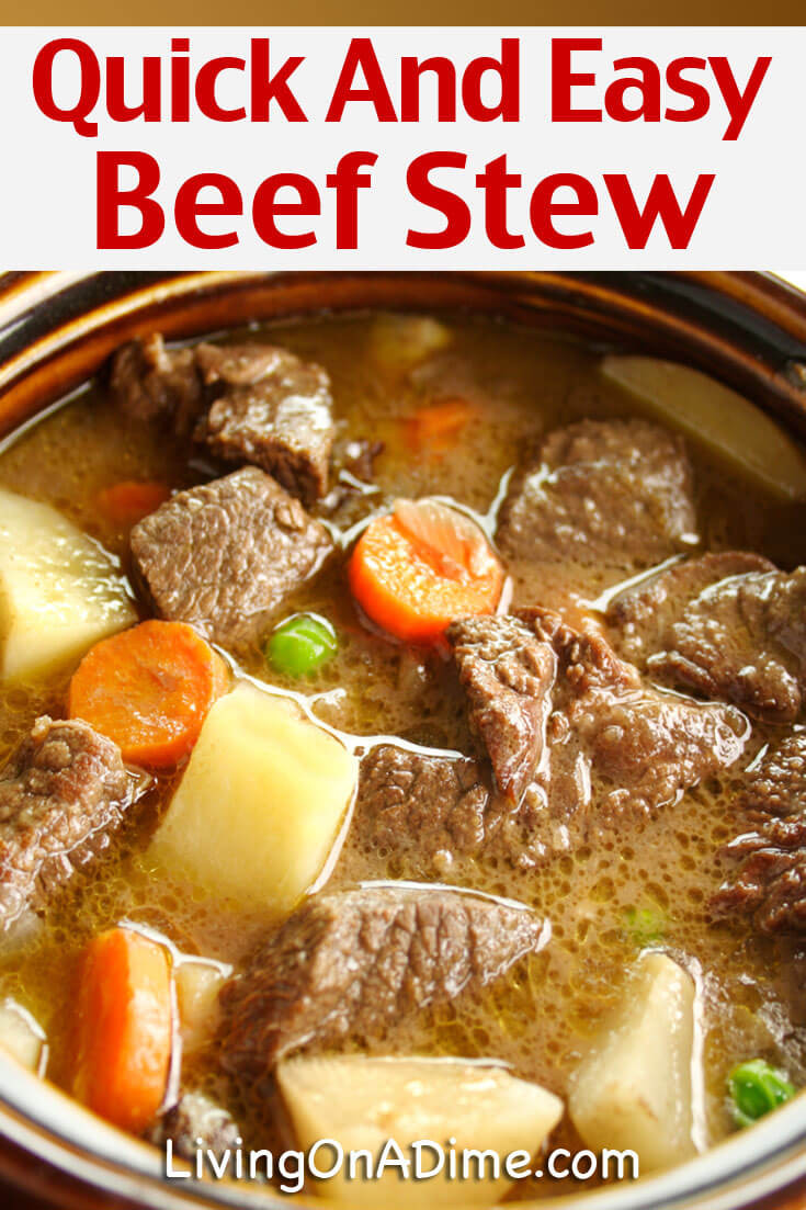 Beef Stew Stove Top Quick
 Quick And Easy Beef Stew Recipe Mom s Crockpot Beef Stew
