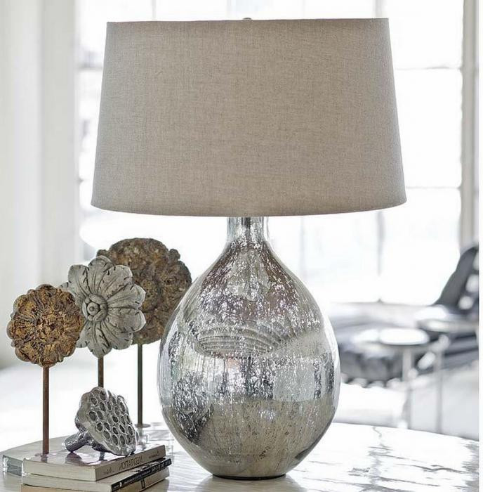 Big Lamps For Living Room
 Pretty Big Size Alumunium Coated Table Lamp For Luxury