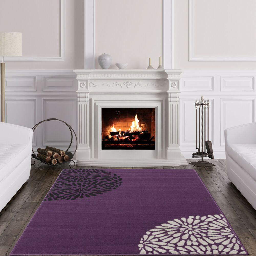Big Rugs For Living Room
 Small Purple Aubergine Modern Rugs Quality Soft