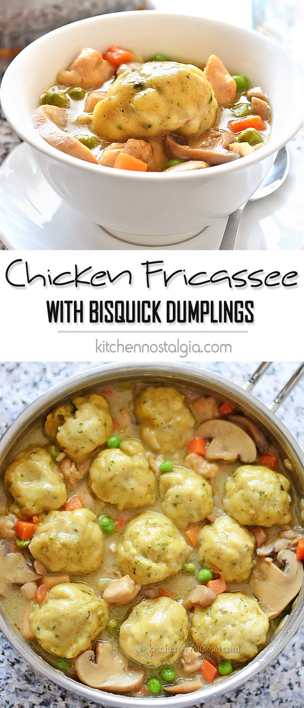 Bisquick Chicken And Dumplings Recipe
 Chicken Fricassee with Bisquick Dumplings