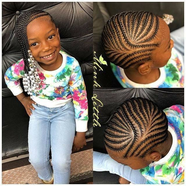 Black Toddler Braided Hairstyles
 Kids feeding braids in 2019