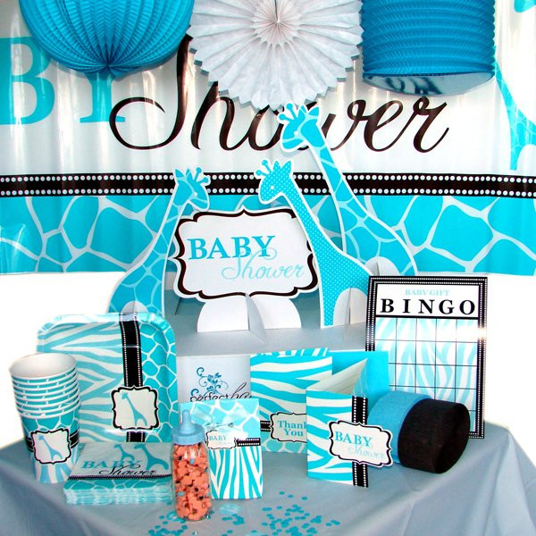 Blue Safari Baby Shower Party Supplies
 Lulus Cottage Baby Shower