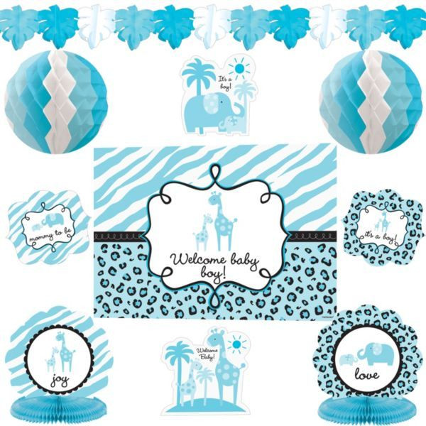 Blue Safari Baby Shower Party Supplies
 14 best images about Baby shower on Pinterest