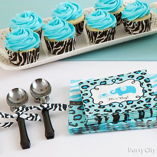 Blue Safari Baby Shower Party Supplies
 Boy Baby Shower Cutlery Idea Party City