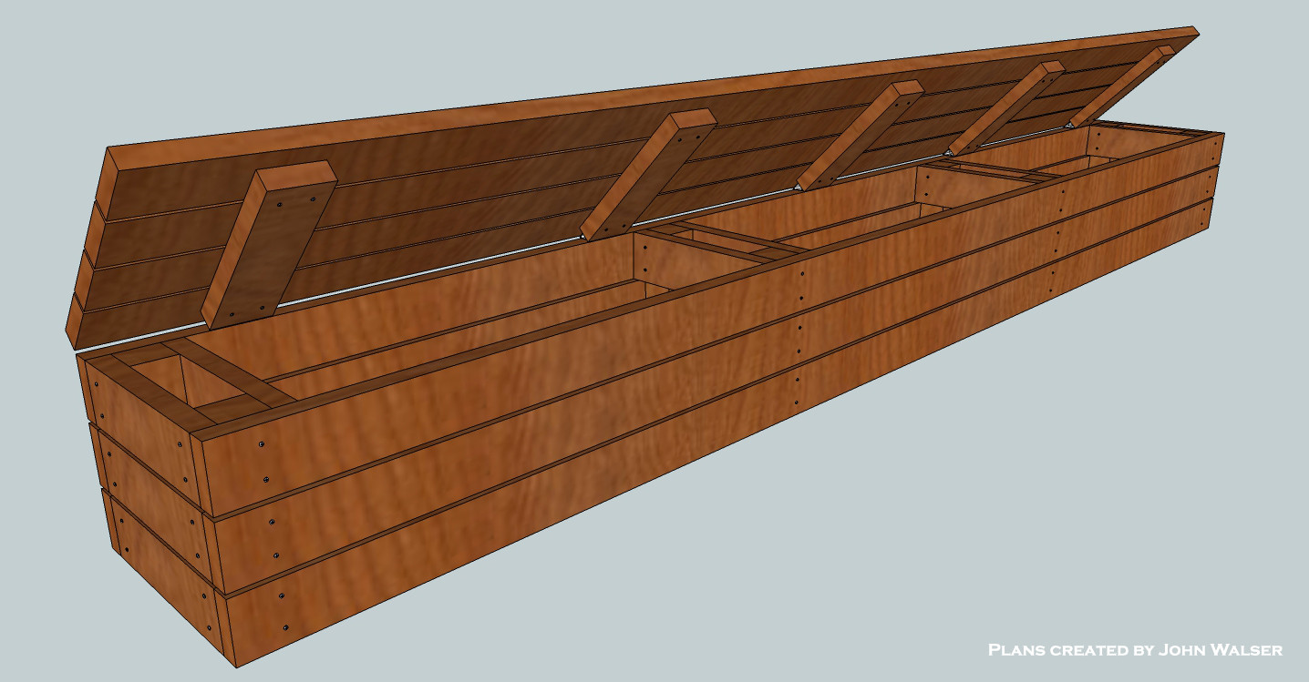 Building A Storage Bench
 Woodwork Deck Bench Storage Build PDF Plans
