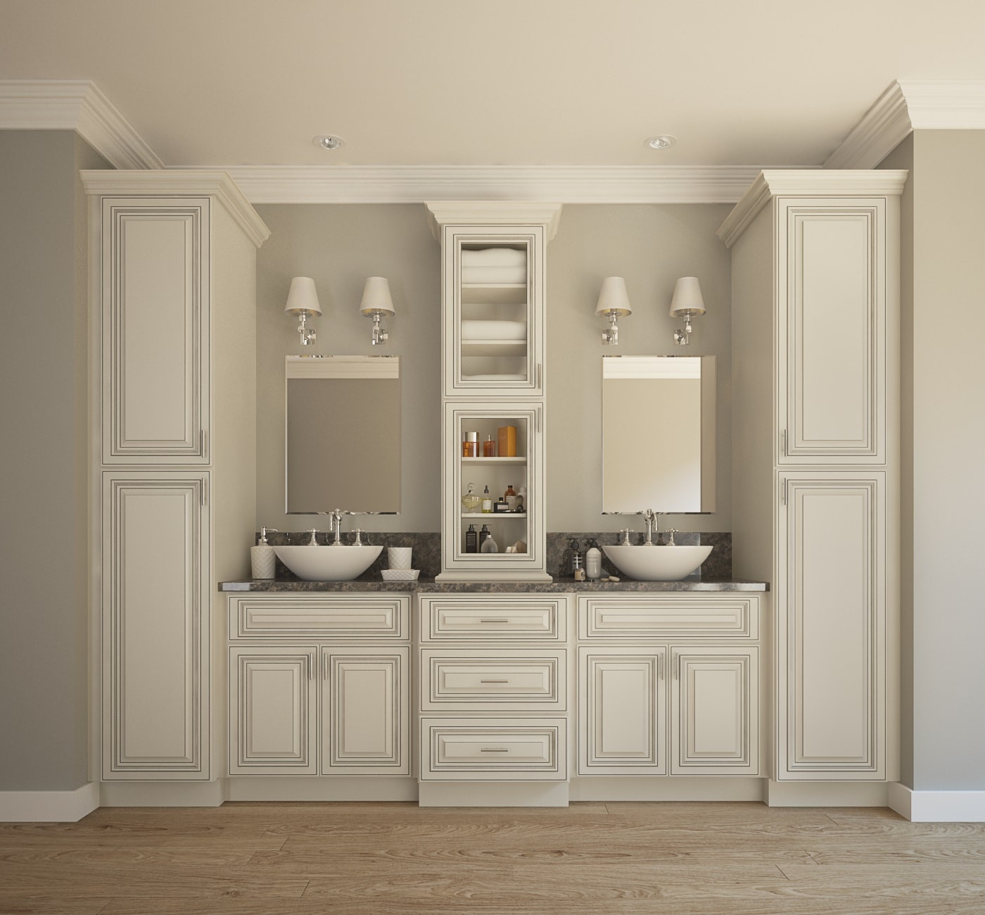Cabinets To Go Bathroom Vanities
 Signature Vanilla Glaze Ready to Assemble Bathroom