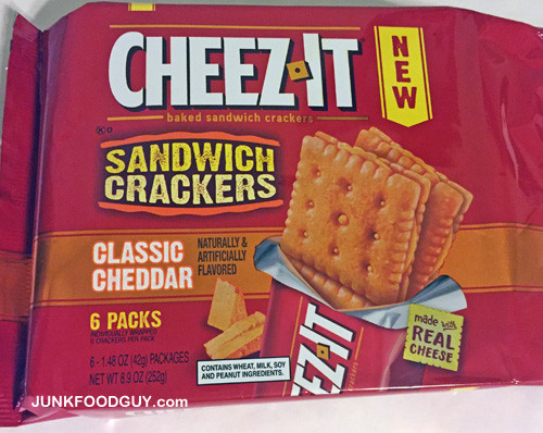 Cheez It Sandwich Crackers
 Review New Cheez It Classic Cheddar Sandwich Crackers