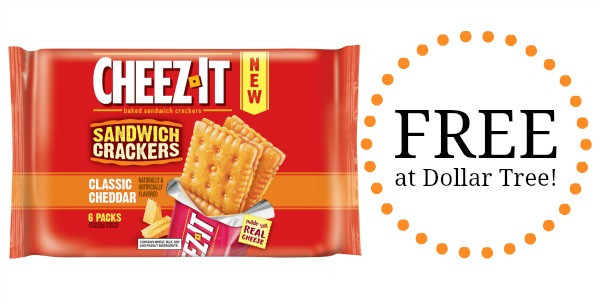 Cheez It Sandwich Crackers
 FREE Cheez It Sandwich Crackers at Dollar Tree Be e a