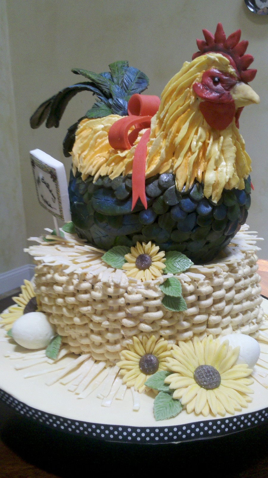 Chicken Birthday Cake
 Rooster Cake CakeCentral