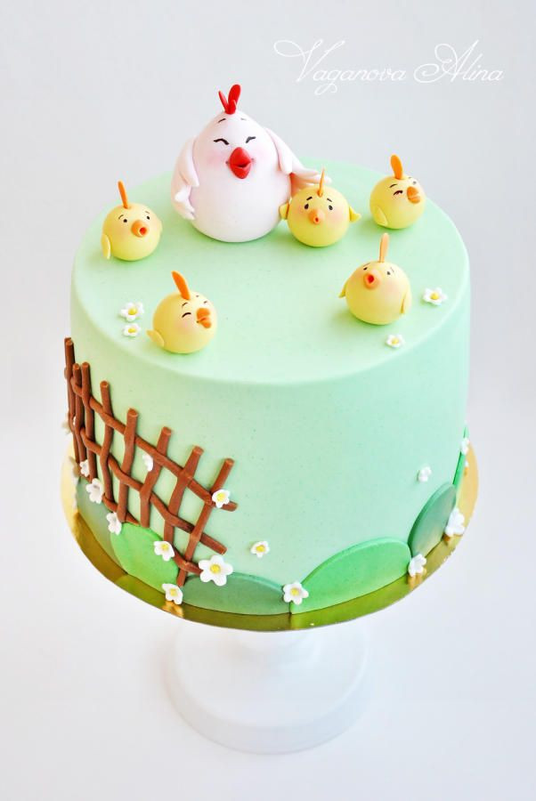 Chicken Birthday Cake
 Super cute Chicken Themed Cakes