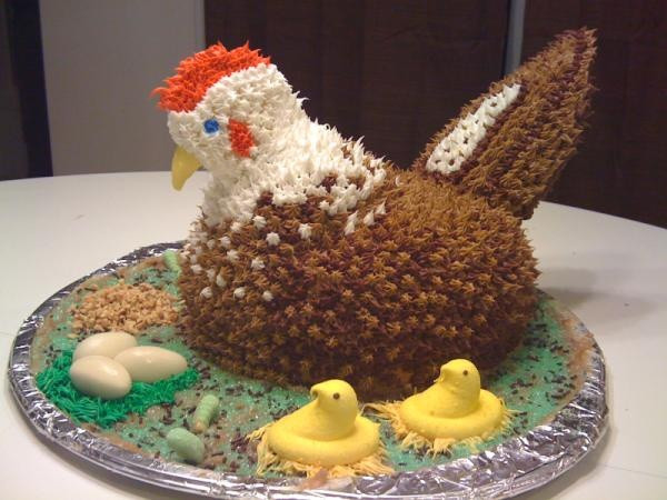 Chicken Birthday Cake
 17 Best images about Chickens on Pinterest