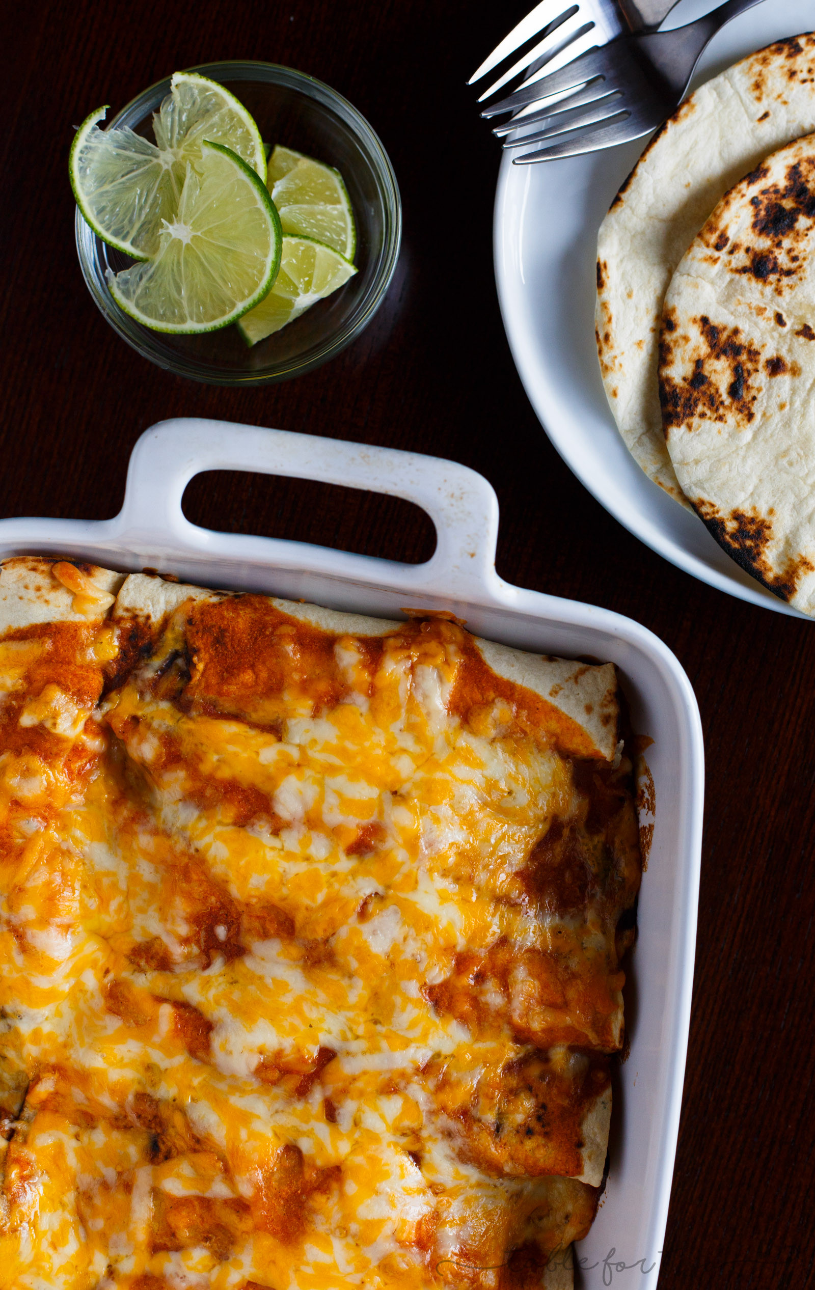Chicken Enchiladas For Two
 Homemade Chicken Enchiladas Table for Two