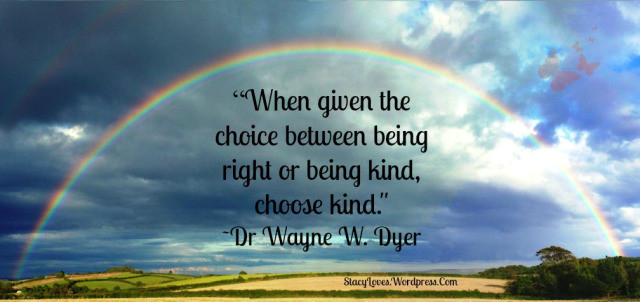 Choose Kindness Quotes
 Visual Quote When Given the Choice Between Being Right or
