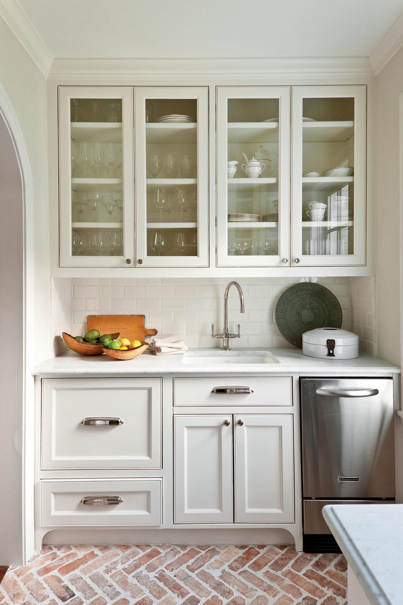 Classic White Kitchen
 Crisp & Classic White Kitchen Cabinets Southern Living