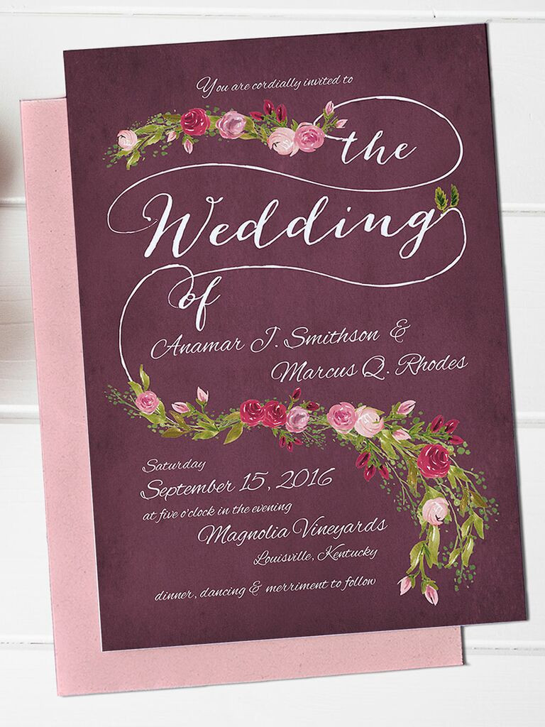 Create Wedding Invitations Online
 16 Printable Wedding Invitation Templates You Can DIY
