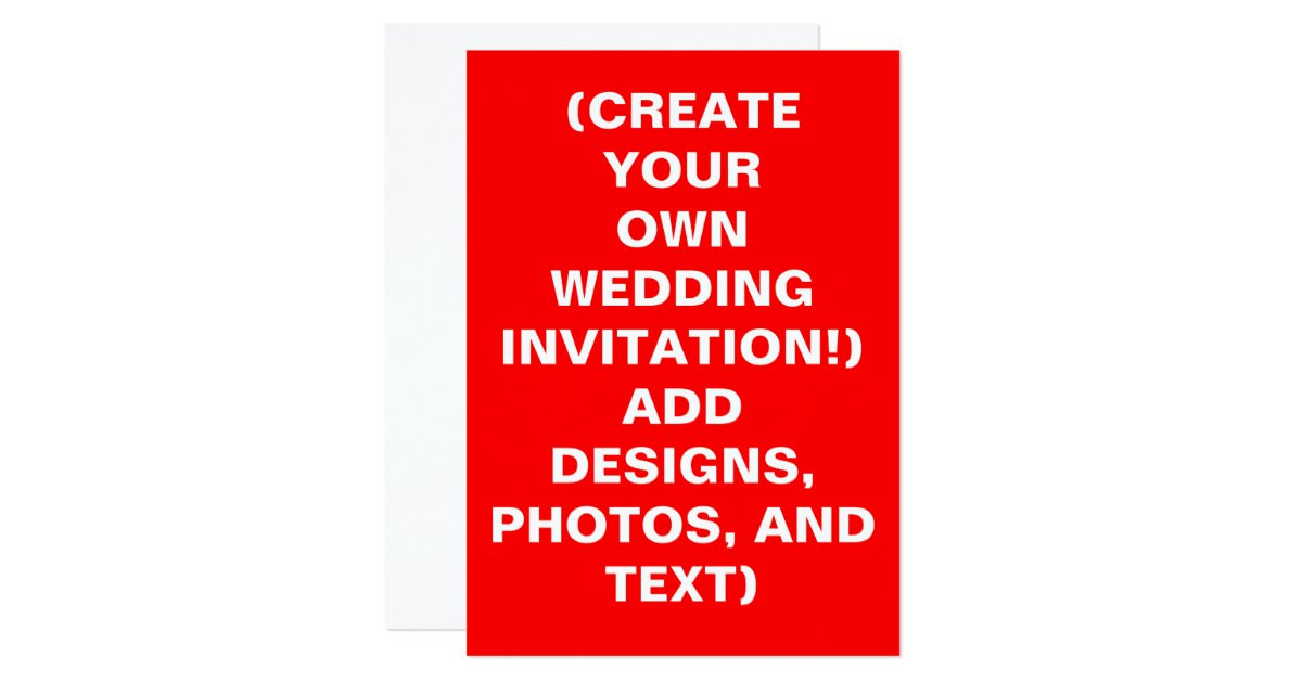 Create Wedding Invitations Online
 Create Your Own Wedding Invitations