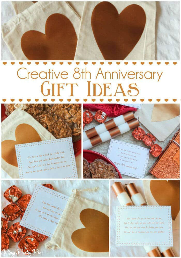 Creative Anniversary Gift Ideas
 8th Anniversary Gift Ideas and Scavenger Hunt