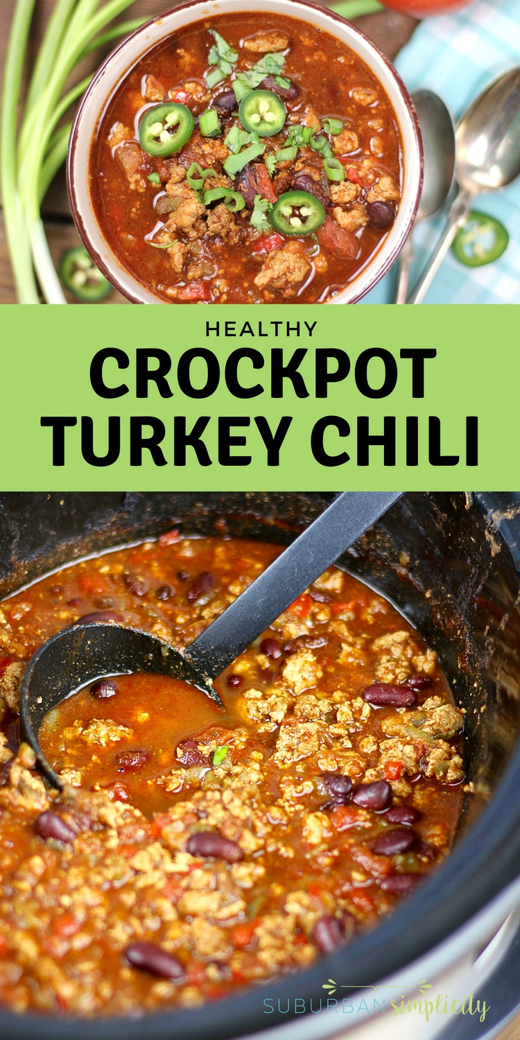 Crockpot Turkey Chili Skinnytaste
 Healthy Crockpot Turkey Chili Recipe Suburban Simplicity