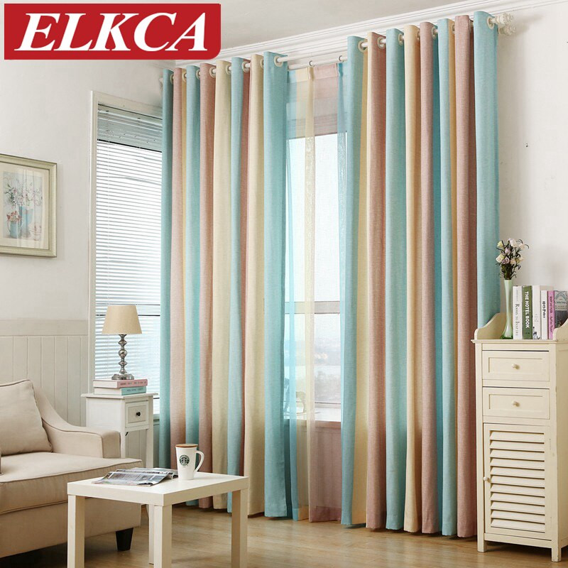 Curtains For The Living Room
 Striped Printed Window Curtains for the Bedroom Fancy