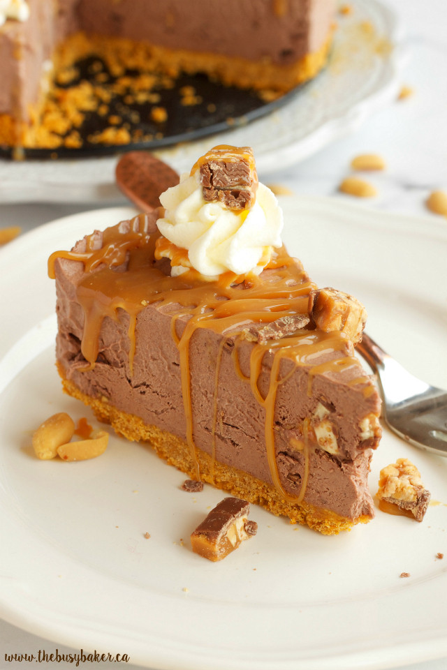 Delicious Easy Desserts
 Easy No Bake Snickers Cheesecake The Busy Baker