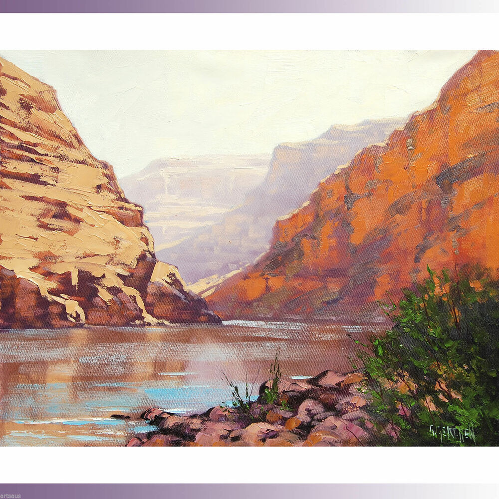 Desert Landscape Paintings
 Grand Canyon Painting Arizona Desert Landscape Original